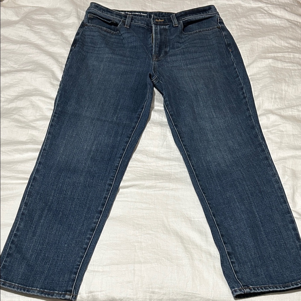 Talbots High Waist Modern Ankle Jeans in Blue